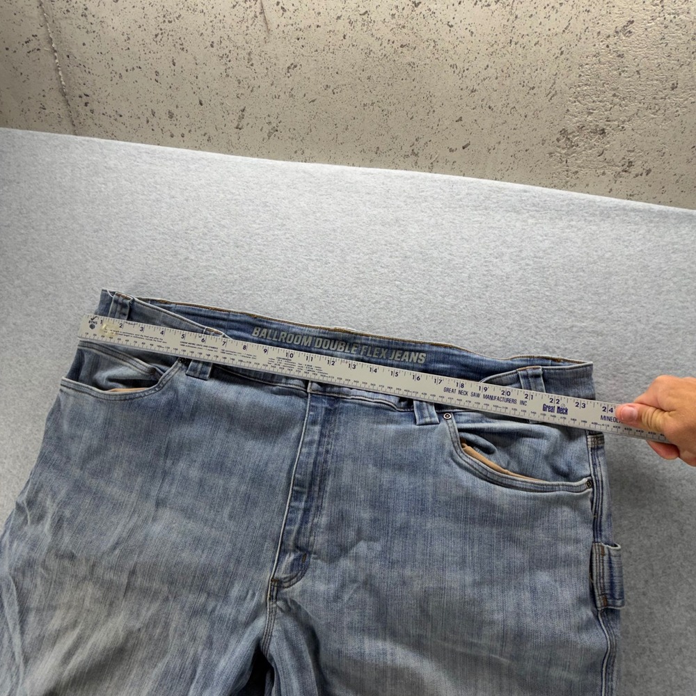 Duluth Trading Co Ballroom Double Flex Relaxed Fit Jeans Mens 48x30 Light Wash - Picture 5 of 12